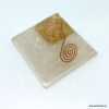 Selenite Gemstone Orgonite Pyramid - Wholesale Orgonite Pyramid Store.