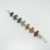 Seven Chakra Button Shape Stone Healing Stick.