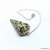 Dalmatian Jasper 6 Face Cone Pendulum | Gemstone Pendulum.
