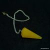 Yellow Aventurine 6 Faceted Pendulum | Gemstone Pendulums.